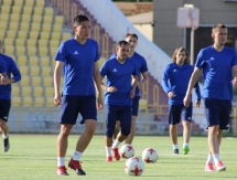 Фоторепортаж с предыгровой тренировки «Акжайыка» в Шымкенте