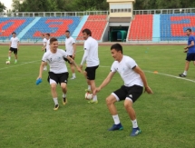 Фоторепортаж с предыгровой тренировки «Окжетпеса» в Таразе