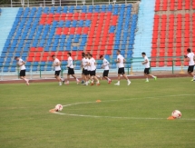 Фоторепортаж с предыгровой тренировки «Окжетпеса» в Таразе