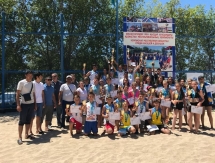 Юные пляжники провели первый тур чемпионата Казахстана