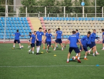 Фоторепортаж с предыгровой тренировки «Окжетпеса»