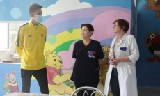 «Кайрат» посетил детское отделение казахского Научно-исследовательского института онкологии и радиологии