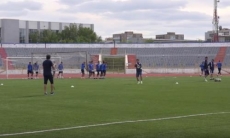 Видео предыгровой тренировки «Жетысу Б» в Темиртау