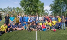 Звезды казахского КВН сыграли в футбол