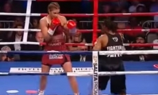 Видео победного боя уроженки Казахстана против американки в США