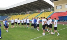 Фоторепортаж с предыгровой тренировки «Окжетпеса» в Таразе