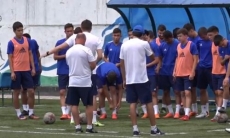 Видео с предыгровой тренировки «Жетысу Б»