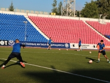 Фоторепортаж с предыгровой тренировки «Иртыша»