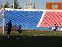 Фоторепортаж с предыгровой тренировки «Иртыша»