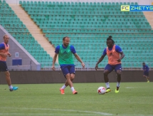 Фоторепортаж с предыгровой тренировки «Жетысу» в Алматы