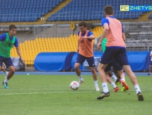 Фоторепортаж с предыгровой тренировки «Жетысу» в Алматы