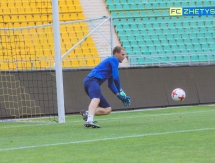 Фоторепортаж с предыгровой тренировки «Жетысу» в Алматы
