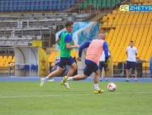 Фоторепортаж с предыгровой тренировки «Жетысу» в Алматы