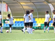 Фоторепортаж с тренировки женской сборной Казахстана до 17 лет в Талгаре