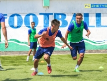 Фоторепортаж с предыгровой тренировки «Жетысу Б»