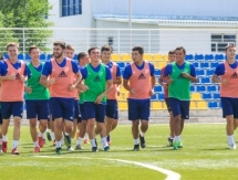 Фоторепортаж с предыгровой тренировки «Жетысу Б»