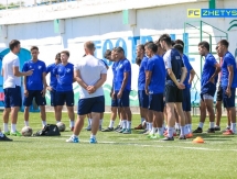 Фоторепортаж с предыгровой тренировки «Жетысу Б»