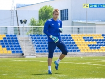 Фоторепортаж с предыгровой тренировки «Жетысу Б»