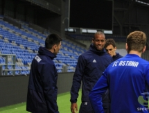 Фоторепортаж с тренировки «Астаны» перед матчем с «Мидтьюлландом»