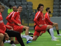 Фоторепортаж с тренировки «Мидтьюлланда» перед матчем с «Астаной»