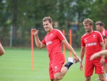 Фоторепортаж с тренировки «Мидтьюлланда» перед матчем с «Астаной»