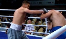 Казахстанский нокаутер «удосрочил» азербайджанца на вечере бокса в Астане