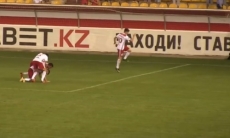 Видео гола Пиззелли матча Премьер-Лиги «Актобе» — «Атырау»
