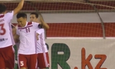 Видео второго гола Пиззелли матча Премьер-Лиги «Актобе» — «Атырау»