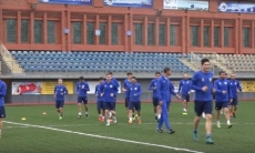 Видео предыгровой тренировки «Окжетпеса»