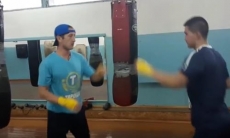 Видео тренировки «Алтая-Торпедо» в зале бокса