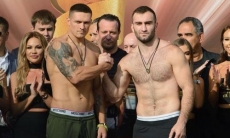 Подопечный тренера Головкина Гассиев прошел процедуру взвешивания перед боем с Усиком