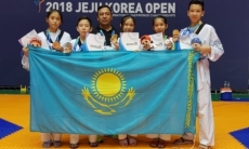 Казахстанские кадеты завоевали три «золота» на международном турнире в Южной Корее по таеквандо