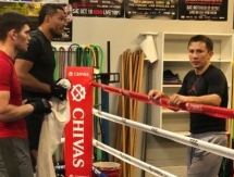 Фото с тренировки Геннадия Головкина в зале Big Bear