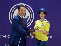 Фоторепортаж с подписания меморандума Казахстанской Федерации футбола с бренд-амбассадорами