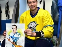 Игроки «Барыса» получили шаржи