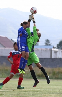 Фоторепортаж с товарищеского матча женских сборных до 19 лет Казахстан — Кыргызстан 5:0