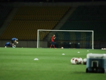 Фоторепортаж с предыгровой тренировки «Сигмы» в Алматы