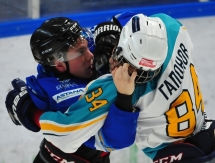 Появились фото драки на товарищеском матче «Снежные Барсы» — «Алтай» 2:2