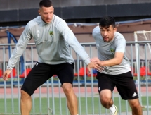 Фото и видео тренировки «Тобола» в Атырау