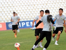 Фото и видео тренировки «Тобола» в Атырау
