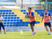 Фоторепортаж с предыгровой тренировки «Жетысу Б»