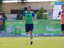 Фоторепортаж с предыгровой тренировки «Жетысу Б»