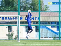 Фоторепортаж с предыгровой тренировки «Жетысу Б»