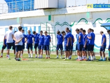 Фоторепортаж с предыгровой тренировки «Жетысу Б»