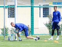 Фоторепортаж с предыгровой тренировки «Жетысу Б»