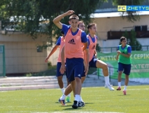 Фоторепортаж с предыгровой тренировки «Жетысу Б»