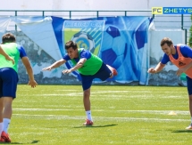 Фоторепортаж с предыгровой тренировки «Жетысу Б»