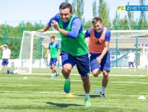 Фоторепортаж с предыгровой тренировки «Жетысу Б»