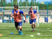 Фоторепортаж с предыгровой тренировки «Жетысу Б»