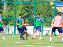 Фоторепортаж с предыгровой тренировки «Жетысу Б»